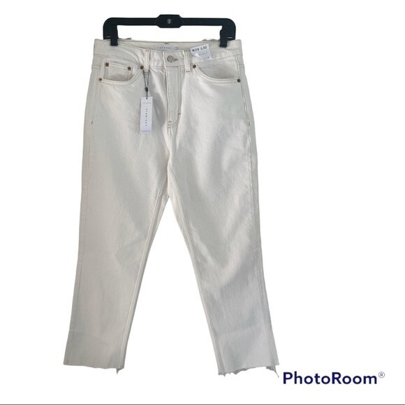 Topshop Straight white Jeans size 30 - Picture 8 of 10